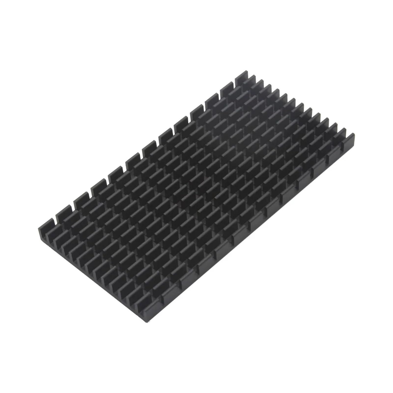 Disipador de Calor Aluminio 80x40x5mm, disipador Negro for Chip IC electrónico, RAM, refrigeración LED con Cinta conductora térmica, 4 Uds