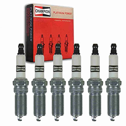 6 pc Champion Platinum Spark Plugs compatible with Ford Flex ...