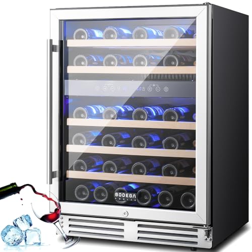 Image of BODEGA 24-Inch Wine Fridge, 46 Bottle Wine Cooler,Built-In or Freestanding