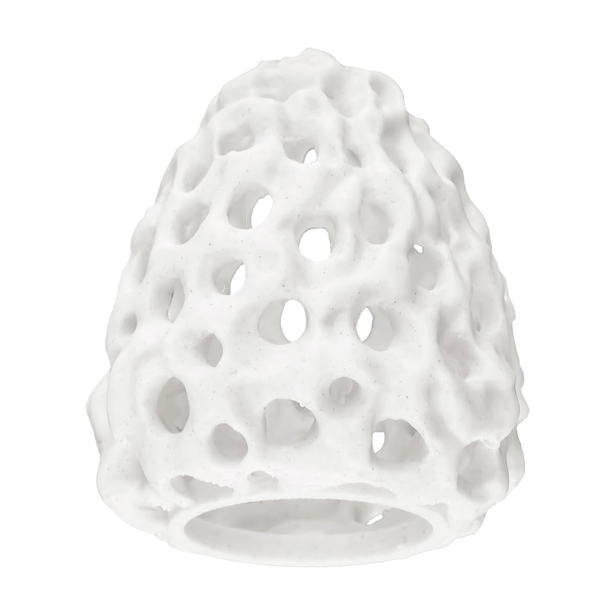 Lotsdonxia White Shrimp Hideout Dome With Suction Cup - Porous Aquarium Cave Shelter, Aquarium Accessories For Small Fish, Shrimp And Guppies, Stress-Reducing Tank Decor (White)