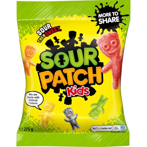Sour Patch Kids Original Soft Chewy Sour Sweet Candies 275 g (1-Pack)