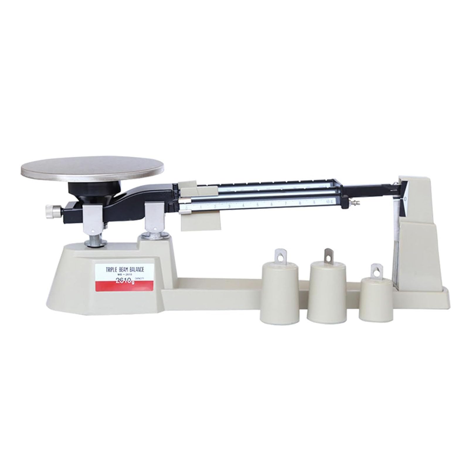 Báscula Mecánica De Triple Haz, Báscula De Triple Haz, Juego De Pesas Analíticas De Laboratorio De 0,1 G-2610 G Con 3 Pesas, Precisión De 0,1 G, Sin Necesidad De Batería, Para Investigación Científica