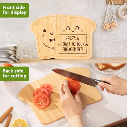 Tabla de cortar de bambú para cocina, regalo de compromiso miniatura 6