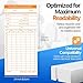 Flexzion Monthly Time Cards for Employees - Dual-Sided, Orange/Blue Attendance Tracker, 270-Piece Time Sheets Compatible with 6-Column Time Clock Recorders for Businesses
