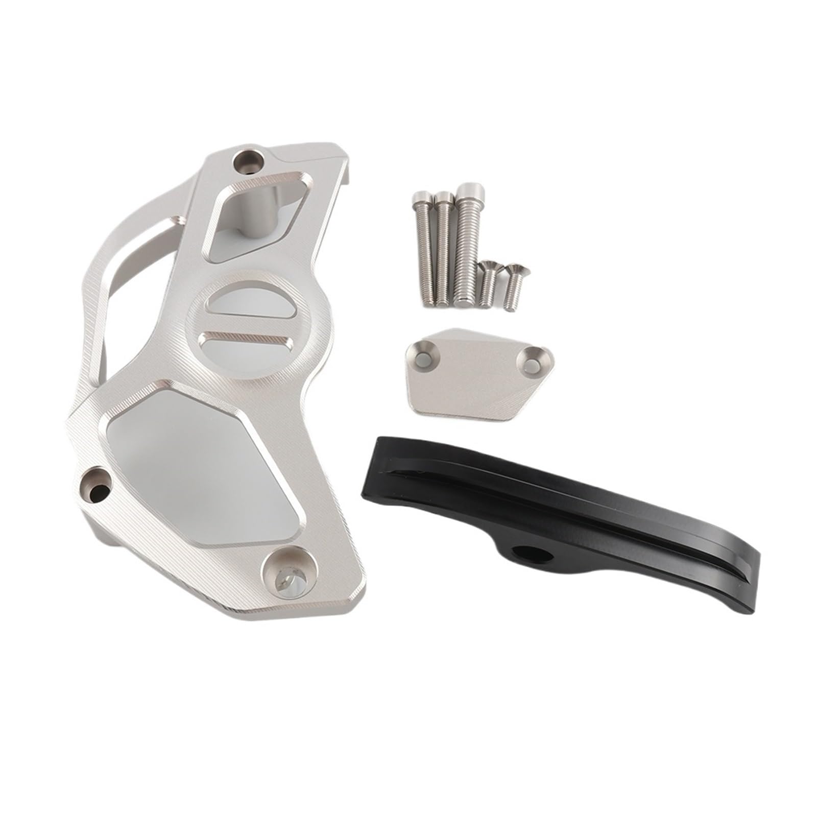 Protector cadena Moto Cadena Protector Ajuste Para Cfmoto 800MT 800NK Protector De Piñón De Motocicleta Cubierta De Sensor Protector De Cadena | Silvery A SET