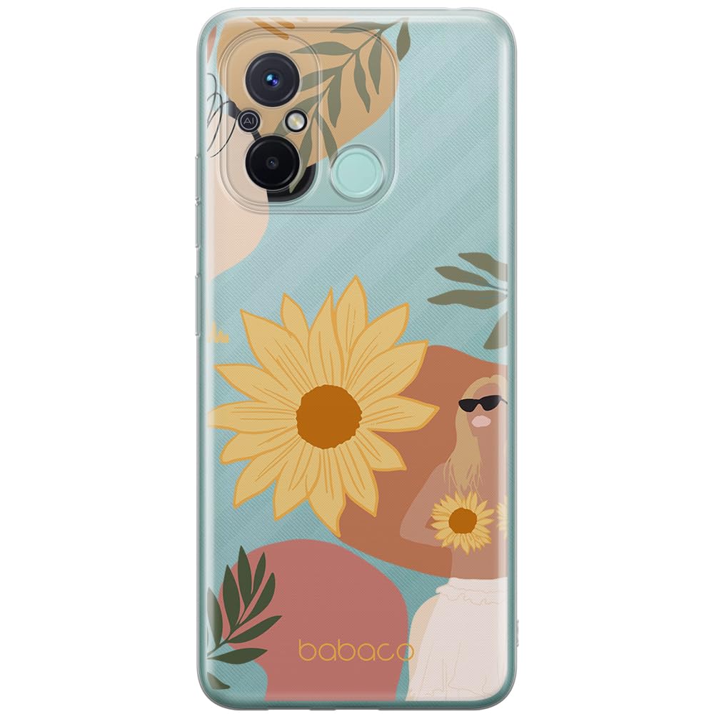 Funda para Xiaomi Redmi 12C y 11A BABACO Flowers 015 carcasa transparente 8