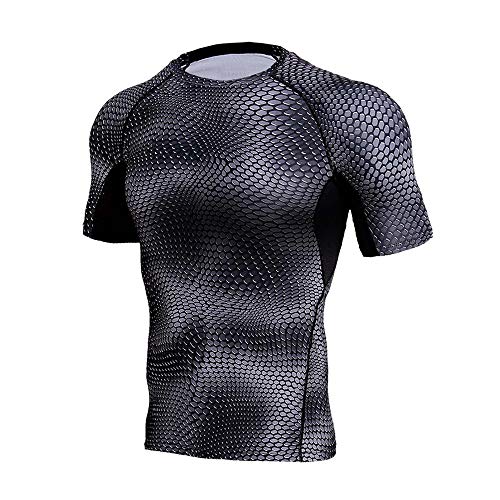 T-shirt compression homme BaronHong anti-transpiration pour éviter les irritations au sport