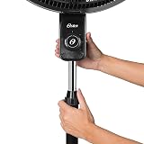Ventilador de Coluna Oster Power Fresh, 220V, Preto/Vermelho, 140W, OVTR881 — imagem 6
