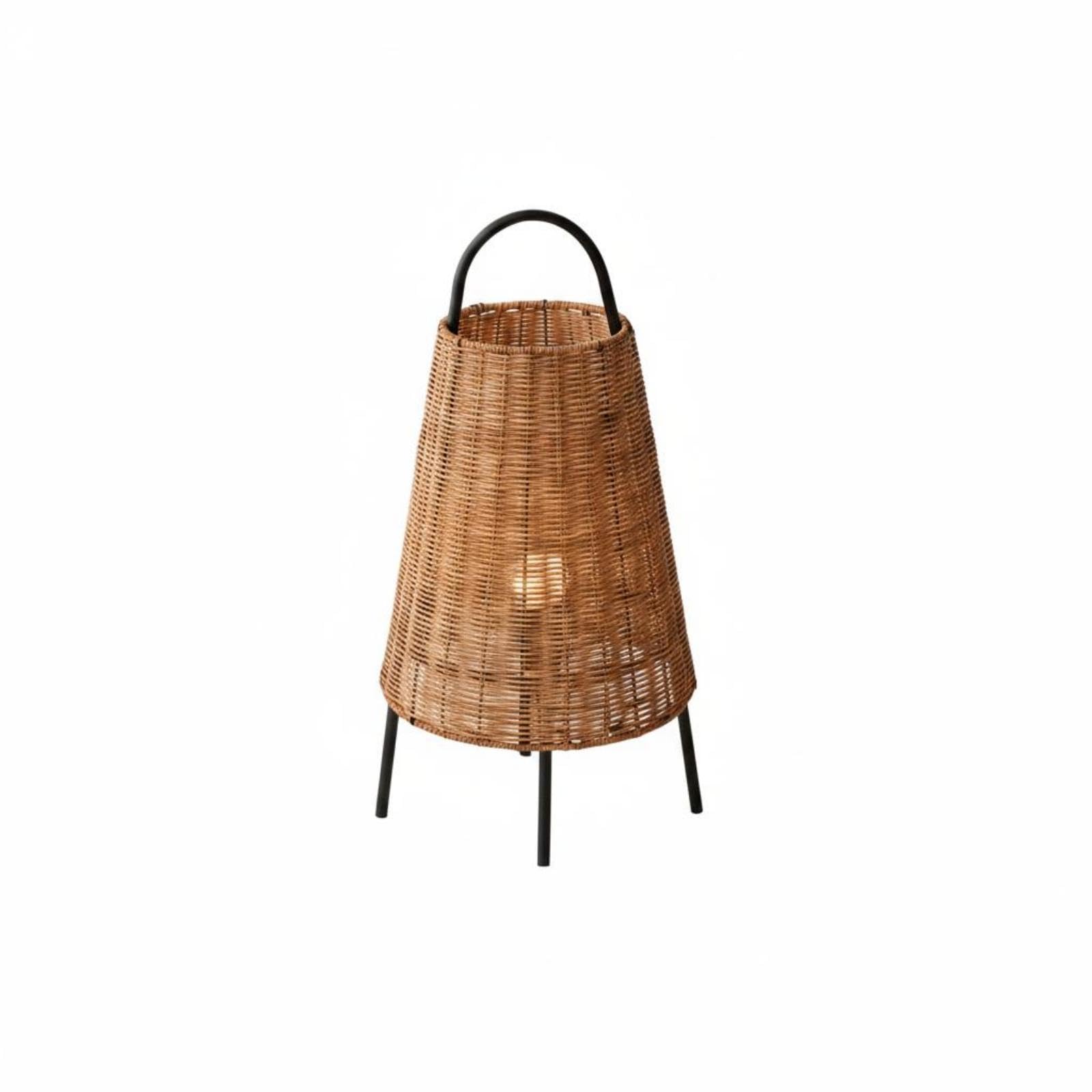 CALANDIS Lantern Floor Lamp Arched Handle Rattan Floor Lamp Three-Legged Home Lighting 3-Color Temperature | Lamps | Lamps Lighting & Ceiling Fans-image-26