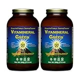 HEALTHFORCE SUPERFOODS Vitamineral Green - Mineral Supplement for Immune & Thyroid Support - Green Powder Supplement with Ingredients from The Land - Gluten-Free & Vegan - 500 Grams (Pack of 2)