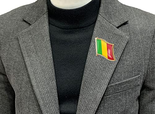 Image of vmcoatdu Country Flag Pin Badge International Travel Brooch Metal Alloy Souvenir Pin for Hat Clothes Backpack
