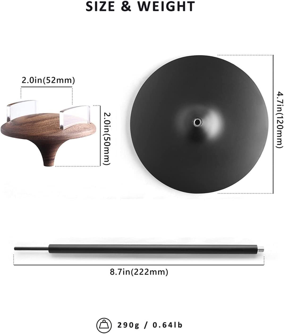 Supporto per Cuffie Supporto Cuffie Stand Cuffie Supporto Per Cuffie In Alluminio In Legno Di Noce Nero/faggio Supporto In Legno Naturale Monitor Da Tavolo Accessori Per Giochi Per PC Supporti per Cuf