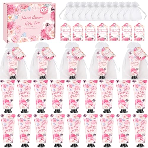 82 Sets Baby Shower Favors for Guests,Baby Shower Hand Cream Gift, Mini Hand Lotion Bulk,Thank You Gift for Women Coworkers,Wedding Party...