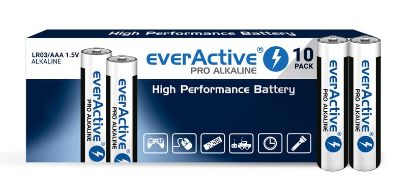 everActivePack de 10 batterys AAA / LR3 1,5 Volts