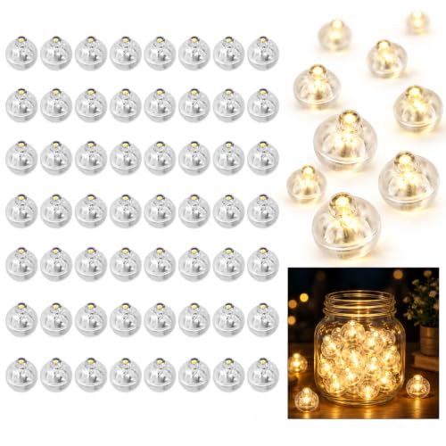 50 Luces LED para Globos, Mini Luces LED para Bodas y Cumpleaños