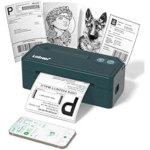 Labeer Bluetooth Thermal Shipping Label Printer, Wireless 4x6 Label Printer for Small Business, Compatible with iPhone, Android, Windows, Mac & ChromebookGreen