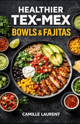 Healthier Tex-Mex — Bowls & Fajitas: Easy Tex Mex Cookbook with Fresh Salsas, Meal Prep, and Lighter Weeknight Favorites (60 Recipes): 60 balanced ... caramelized veggies, homemade sauces.