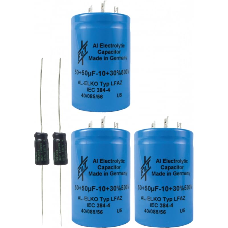 Cap Set - for Marshall JCM800 2204, 4010, 4104 (50W Volume), Set Type: Premium