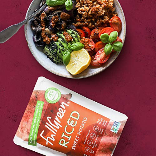 New: Fullgreen Sweet Potato Rice, Delicious Sweet Potato Low Carb Rice Alternative, All Non-Gmo Vegetables - Case Of 6X Pouches (7.05Oz/Pouch) Exclusive Take Home Case - Made In The Usa #TOP2