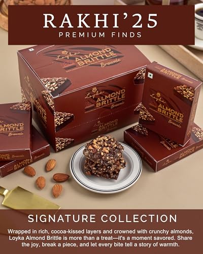 Image of Hyperfoods Kids Rakhi 2 Rakhi With Chocolates Gift Pack Kids Rakhi With Chocolates Rakhi Set Of 2 For Kids Rakhi For Kids Boy Rakhi With Chocolates Almondbrittle Brownie 180Gm Kids Rakhi Set 2