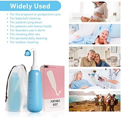 Portable Bidet, Intimate Wash for Women,Personal Bidet,Portable Bidet for Toilet,Travel Bidet,Handheld Bidet,Portable Bidet Sprayer (Blue) (Blue)