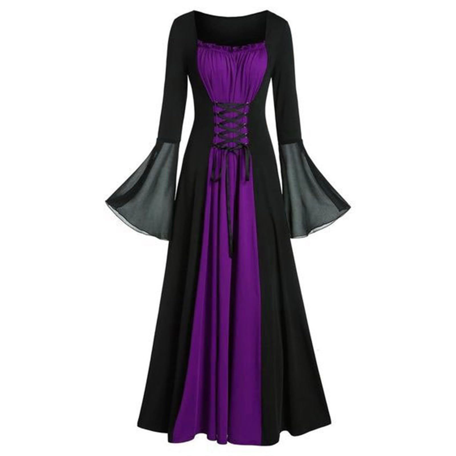 Costume de la renaissance femme à manches trompette fluide