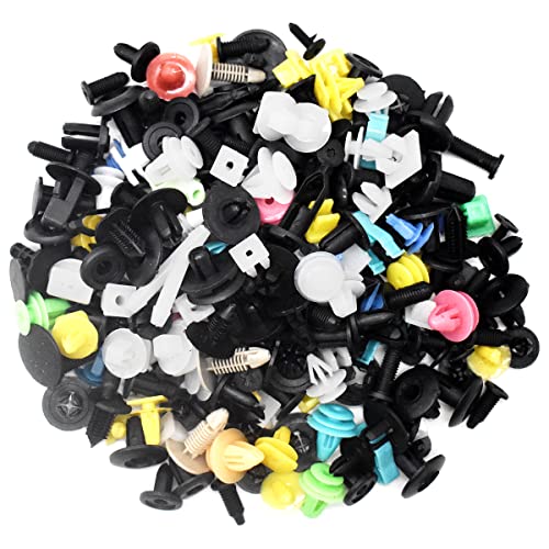 Zliger 600 Piezas Clips Remaches Plástico Clips Remaches Universales Sujetador De Parachoques Clip Sujetador Clips Remaches Auto Coche Plástico Clips Parachoques Coche Clips para Coche Cover