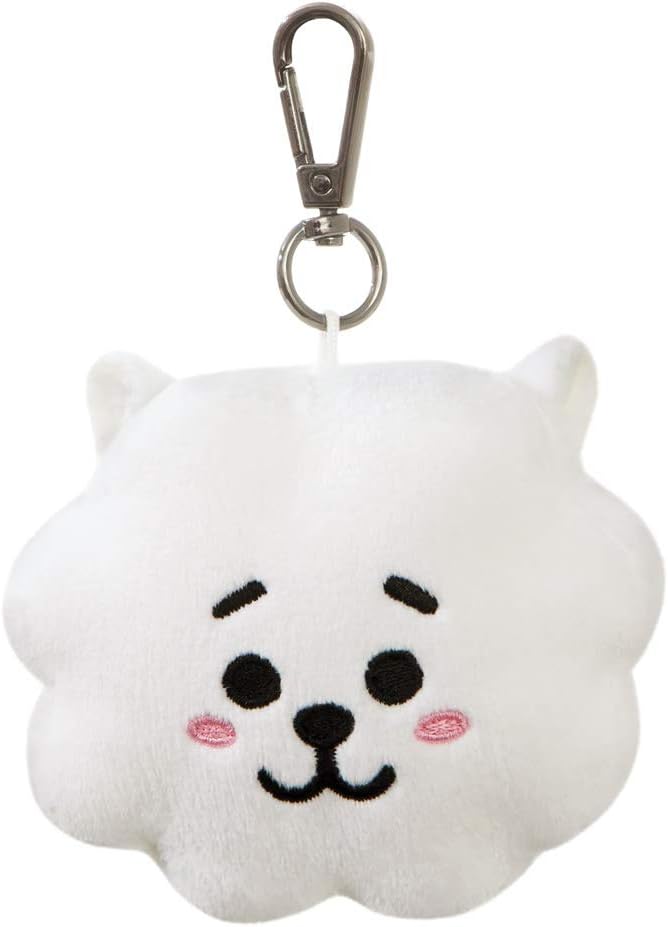 [Toyland] BT21 Aurora Official Product RJ Plush Key Clip 61332 White Aurora 50 x 100 x 90 millimetres