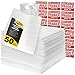 7.5" x 7.5" Foam Wrap Pouches - Cushion Pouches to Protect Dishes, Glasses, Cups, Mugs, Plates and Fragile Items - Foam Pouches Alternative to Air Sheets and Bubble Packing Envelopes - 50 Pack