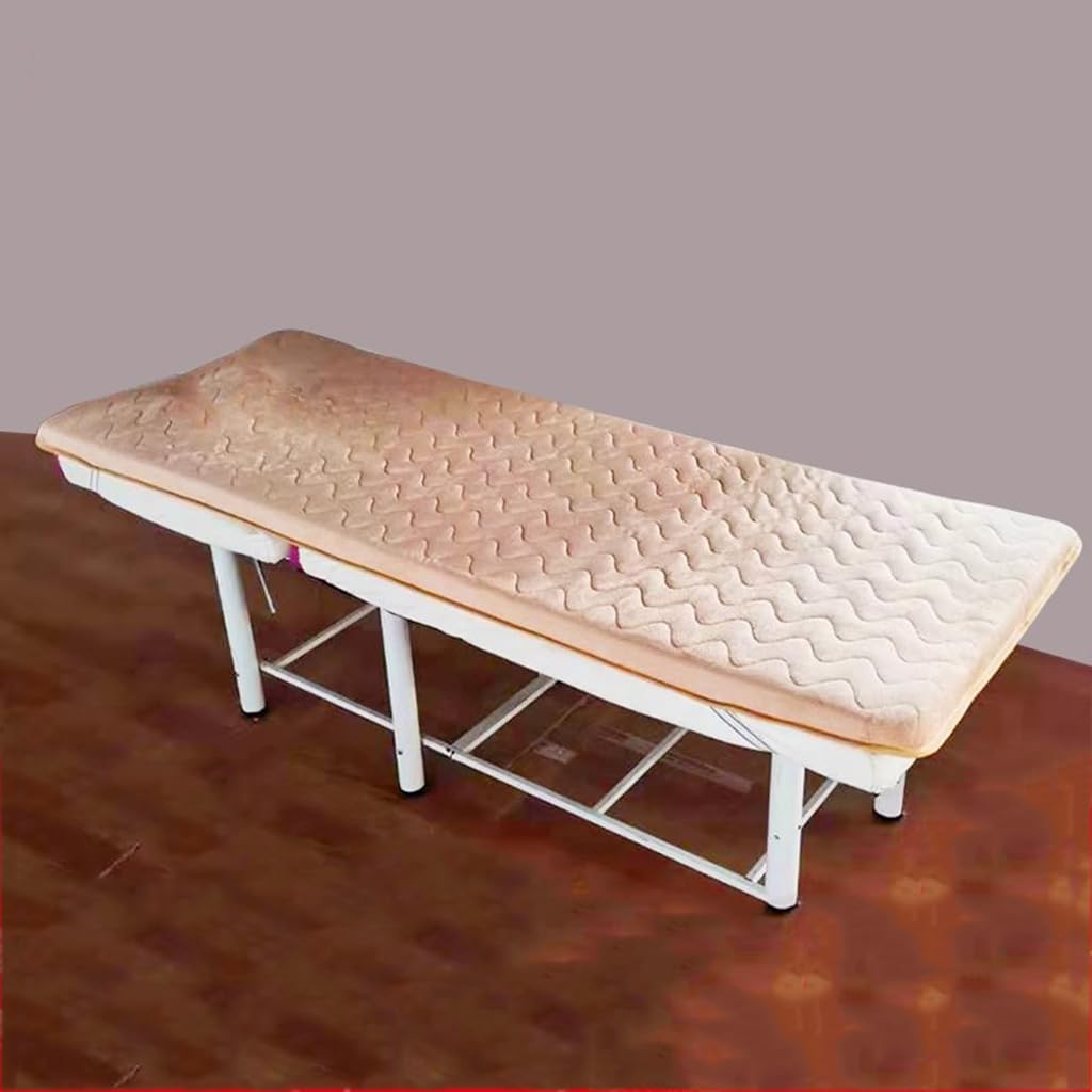 Camel T, 70 * 185 * 5 cm, nakładka na materac z pianki memory bez otworu oddechowego, grubość 5 cm, wygodna nakładka na materac do stołu do przedłużania rzęs z czterema paskami narożnymi i antypo