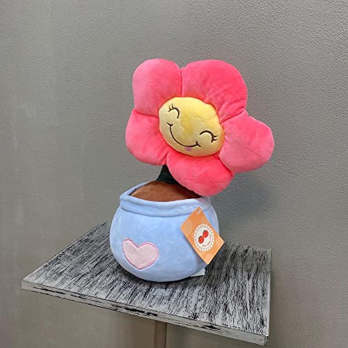 Image of Tickles Beautiful Sunflower Plant Soft Stuffed Plush Toy for Kids Birthday Valentine Gift (Color: Multicolor; Size: 22 cm)
