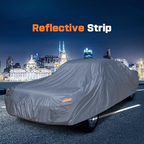 Image of Custom-Fit Waterproof Car Cover for 1964-1968 Ford Mustang - All-Weather Protection, UV, Rain, Snow & Dust Resistant, Indoor & Outdoor Heavy-Duty Full Cover