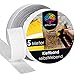 OfficeTree 5 Meter Klettband Selbstklebend Weiß 20mm - Doppelseitiges Klettband Extra Stark - Klebe Klettverschluss Band - Klettverschluss Selbstklebend für Fenster & Teppich & Gardinen