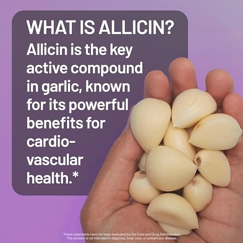 NatureWise Garlic Extract 5,500 mcg Allicin Supplement - Healthy Cholesterol & Blood Pressure Formula + Vitamins B & C - Vegan Tablets w/Enteric Coating, Non-GMO, Gluten-Free, 60 Count [30-Day Supply] - image 8