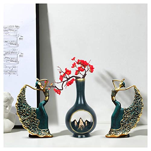 LXX Woonaccessoires & Decoratie Europese vaas Set Ornamenten Thuis Veranda Prachtige TV Kast Vaas Display Woonkamer Hars Handwerk Vaas (Stijl: A) - Afbeelding 8