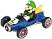 Carrera RC Official Licensed Mario Kart Mach 8 Luigi 1: 18 Scale 2.4 Ghz Remote Radio Control Car with Rechargeable Lifepo4 Battery - Kids Toys Boys/Girls, (Model: 181067)