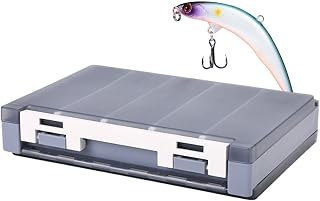 Lure Storage Box, Small Fishing Tackle Box Fishing Box Organizer with | Shock-absorbing bait partition space for saltwater