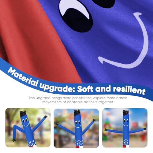 Image of 12FT Inflatable Dancing Man with 3 /4HP Blower, Highly Durable and Tear Resistant Polyester Polyamide Nylon Inflatable Man Dancing, Waving Inflatable Tube Guy