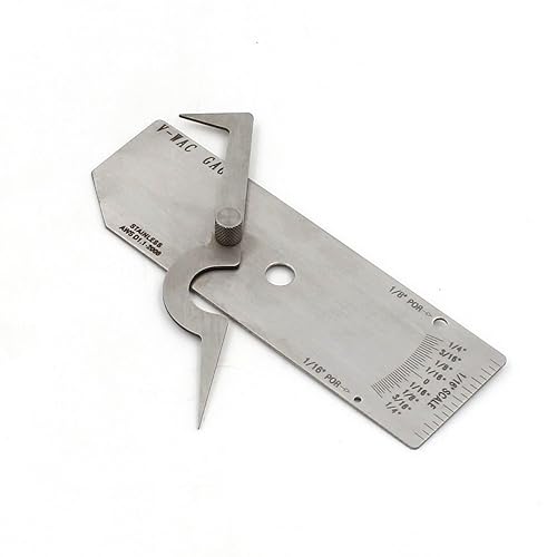 Miniatura 9 de Soldadura V-WAC Gage Soldadura estándar borde de mordida bajo calibre de corte Soldador Inspección Regla