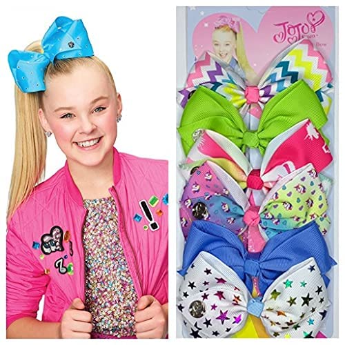 JOJO SIWA Hair Clips 6 pieces/set jojo jojo siwa rainbow