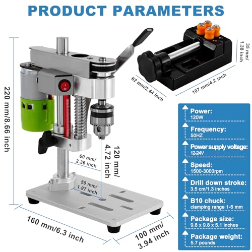 MXBAOHENG Rear-Motor Mini Drill Press