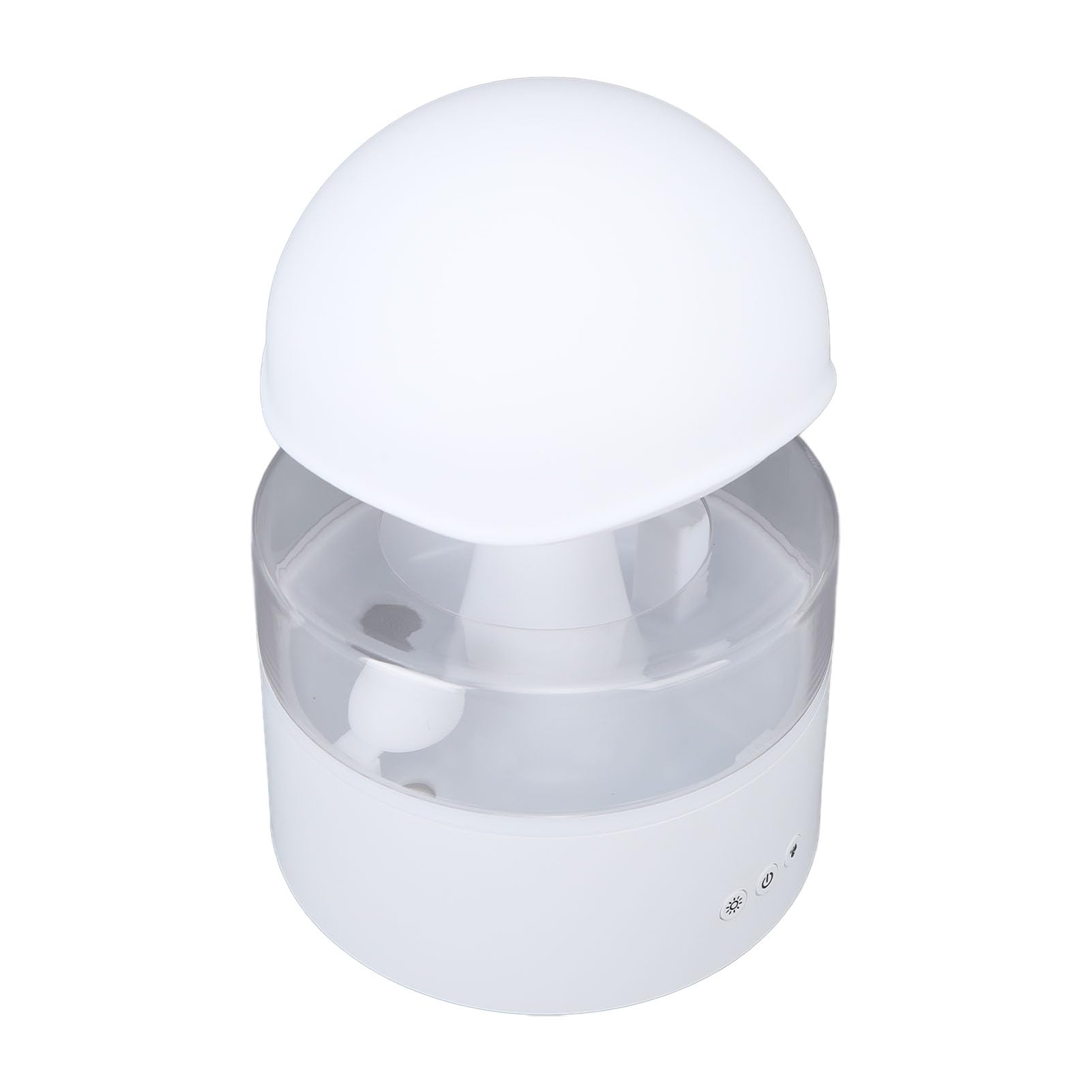 Umidificatore e diffusore di aromi con nuvola di pioggia da 500 ml - Nebbia fredda ultrasonica silenziosa, luce LED a 7 colori, design a fungo atomico, spegnimento automatico per