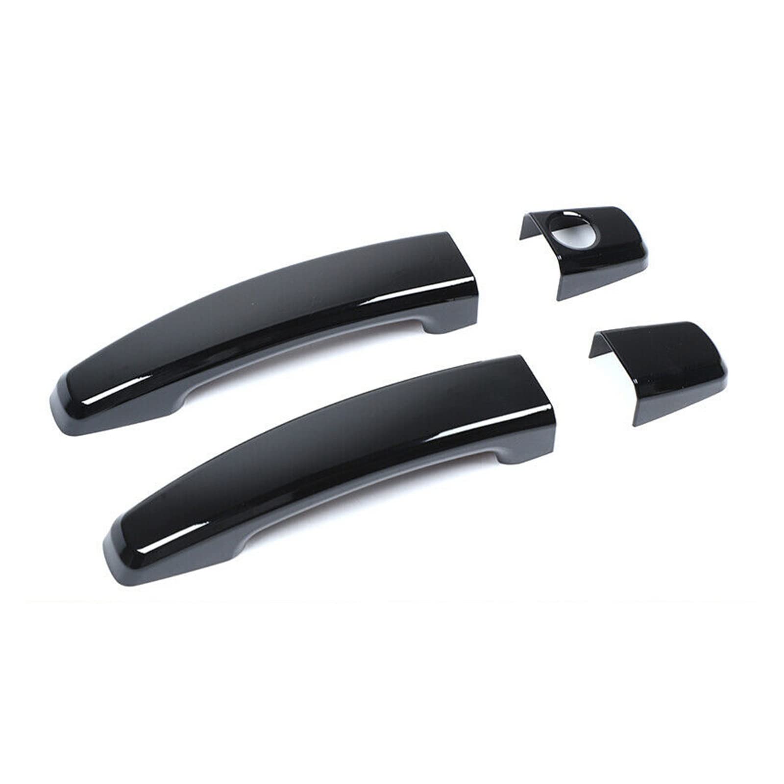 Eidash One Color Car Exterior Door Handle Cover For Camaro 2010-2015 Black Abs 1 Pair Car Exterior Left Right Side Door Handle Cover Trim Cap Set