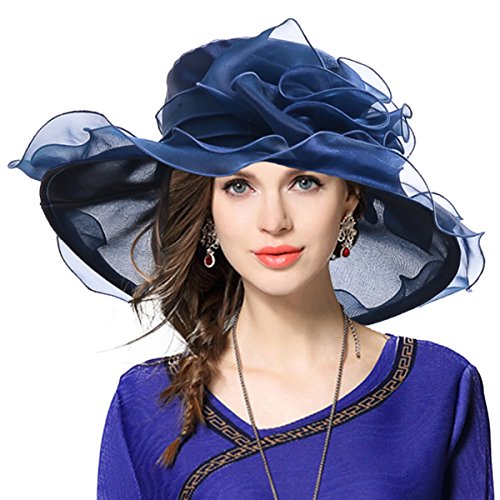 VECRY-Femmes-Organza-Derby-Fascinator-Mariee-Chapeau-de-Mariage