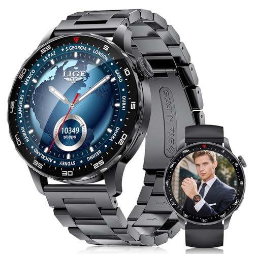 LIGE Montre Connectée Homme avec Appel Bluetooth 750mAh Batterie,...