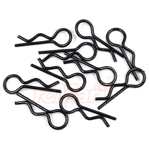 Yeah Racing RC Body Clip for 1/8 1/10 1/12 10pcs Black #YA-0594BK