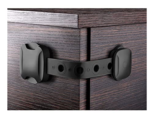 Norjews Baby Schubladensicherungen (10 Stück) - Starker Halt Dank Klebeband (>25kg) | Kindersicherung für Schrank und Schubladen, ohne Bohren oder Werkzeug - Schwarz Cover