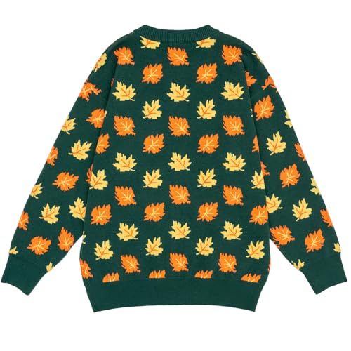 Image of Women's Funny Fall Winter Animal Floral Christmas Tree Long Sleeve Button Knit Cardigan Sweater