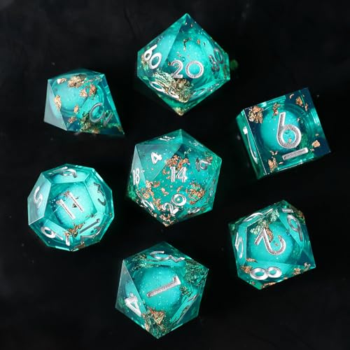 Dadi di gioco fantastici: i dadi da gioco di ruolo sono perfetti per giochi di ruolo come Dungeons and Dragons, Shadowrun, MTG, Savage World, Warhammer, Yahtzee e Pathfinde, giochi di matematica e altri giochi da tavolo ecc.