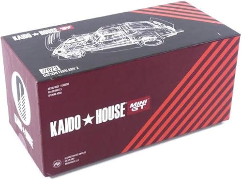 Miniatura 4 de Datsun Fairlady Z S30Z Amplia Spec rojo oscuro por Jun Imai Kaido House Modelo fundido a presión 164 Coche a escala real miniaturas KHMG023